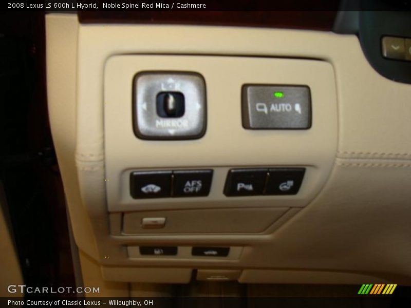 Noble Spinel Red Mica / Cashmere 2008 Lexus LS 600h L Hybrid