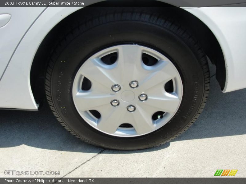 Super White / Stone 2003 Toyota Camry LE