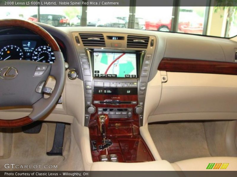 Noble Spinel Red Mica / Cashmere 2008 Lexus LS 600h L Hybrid