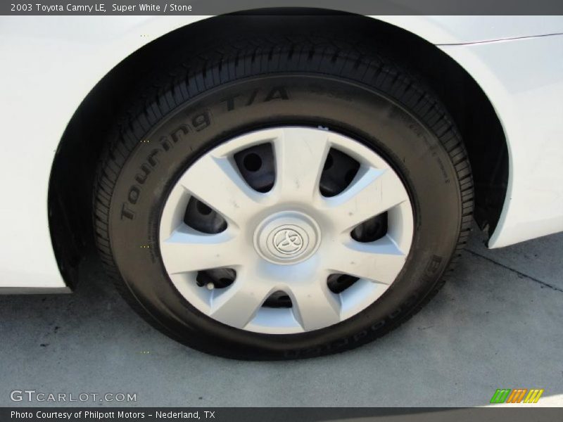 Super White / Stone 2003 Toyota Camry LE