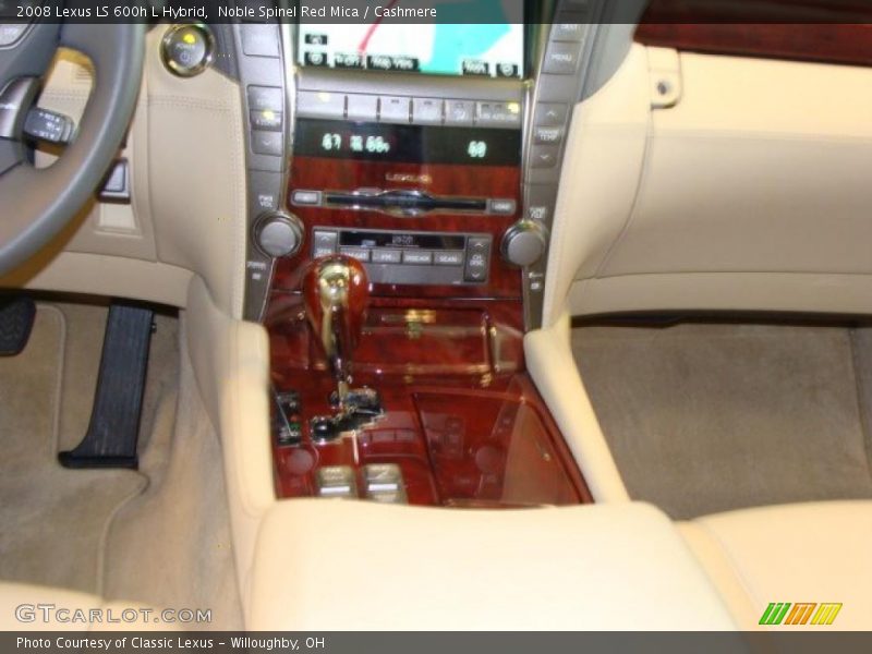 Noble Spinel Red Mica / Cashmere 2008 Lexus LS 600h L Hybrid