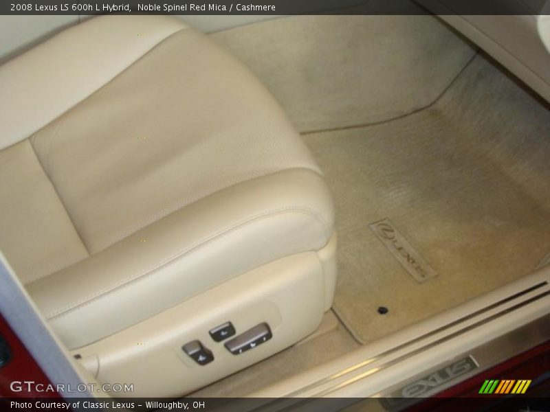 Noble Spinel Red Mica / Cashmere 2008 Lexus LS 600h L Hybrid