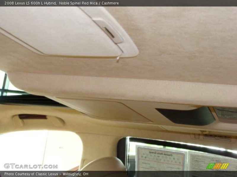 Noble Spinel Red Mica / Cashmere 2008 Lexus LS 600h L Hybrid