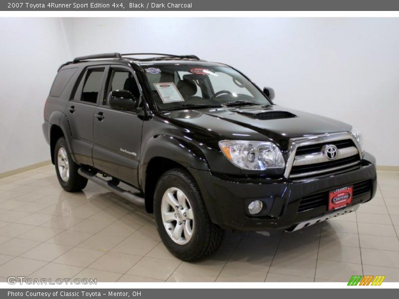 Black / Dark Charcoal 2007 Toyota 4Runner Sport Edition 4x4