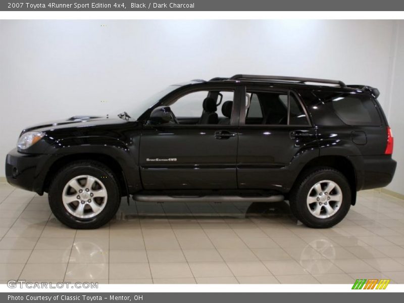 Black / Dark Charcoal 2007 Toyota 4Runner Sport Edition 4x4