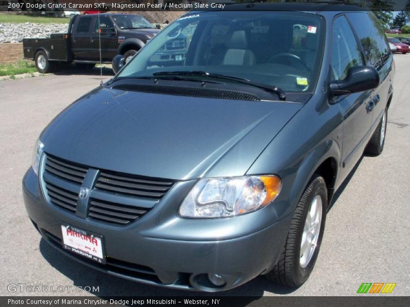 Magnesium Pearl / Medium Slate Gray 2007 Dodge Grand Caravan SXT