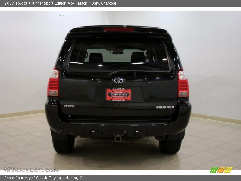 Black / Dark Charcoal 2007 Toyota 4Runner Sport Edition 4x4