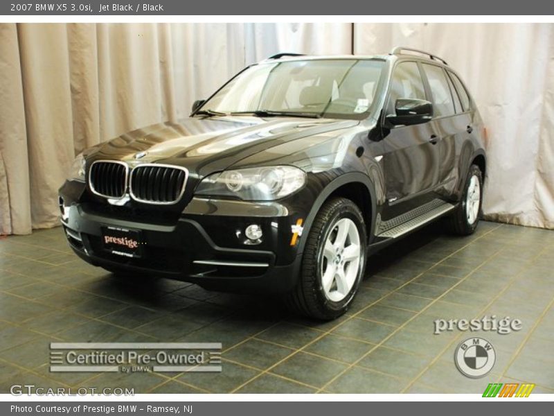 Jet Black / Black 2007 BMW X5 3.0si