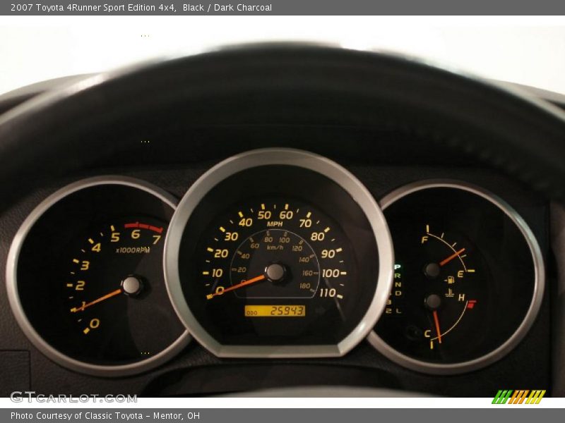 Black / Dark Charcoal 2007 Toyota 4Runner Sport Edition 4x4