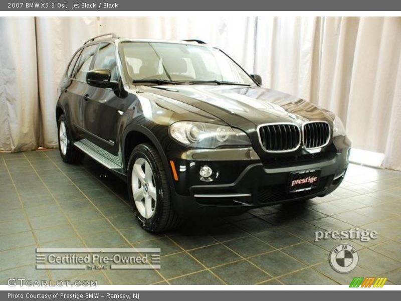 Jet Black / Black 2007 BMW X5 3.0si