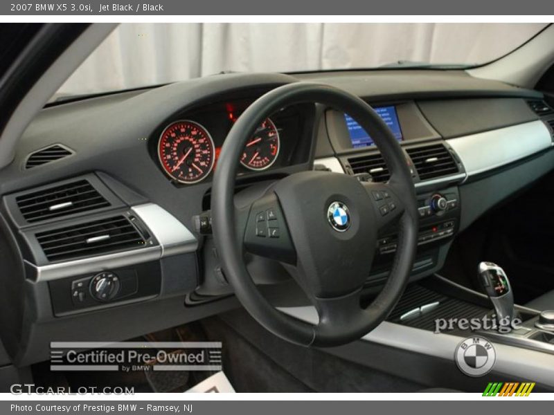 Jet Black / Black 2007 BMW X5 3.0si