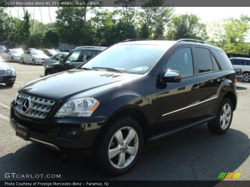 Black / Black 2009 Mercedes-Benz ML 350 4Matic