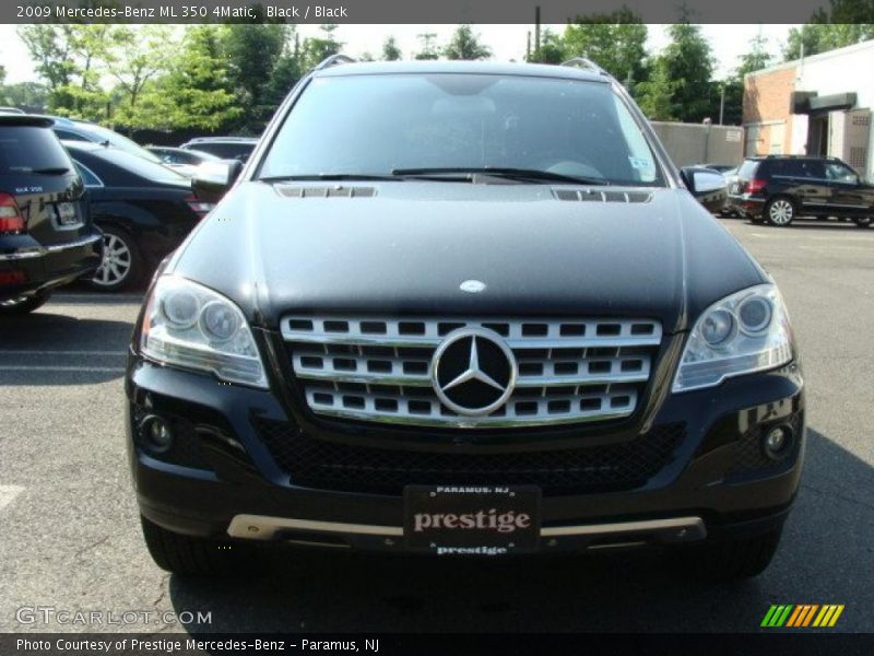 Black / Black 2009 Mercedes-Benz ML 350 4Matic