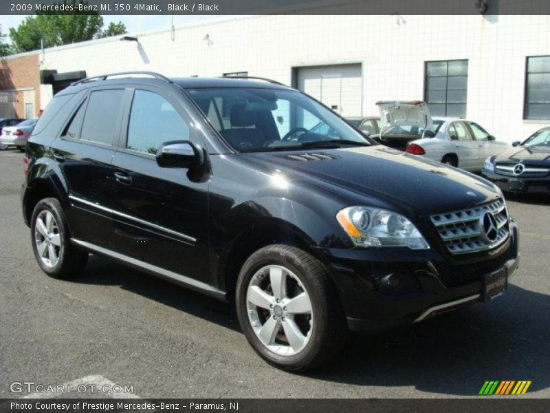 Black / Black 2009 Mercedes-Benz ML 350 4Matic
