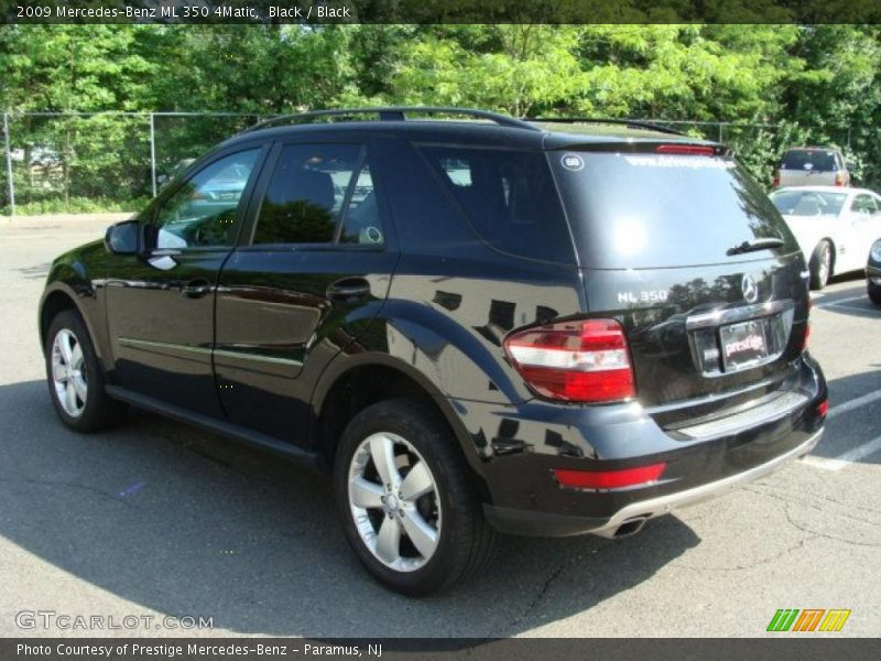Black / Black 2009 Mercedes-Benz ML 350 4Matic