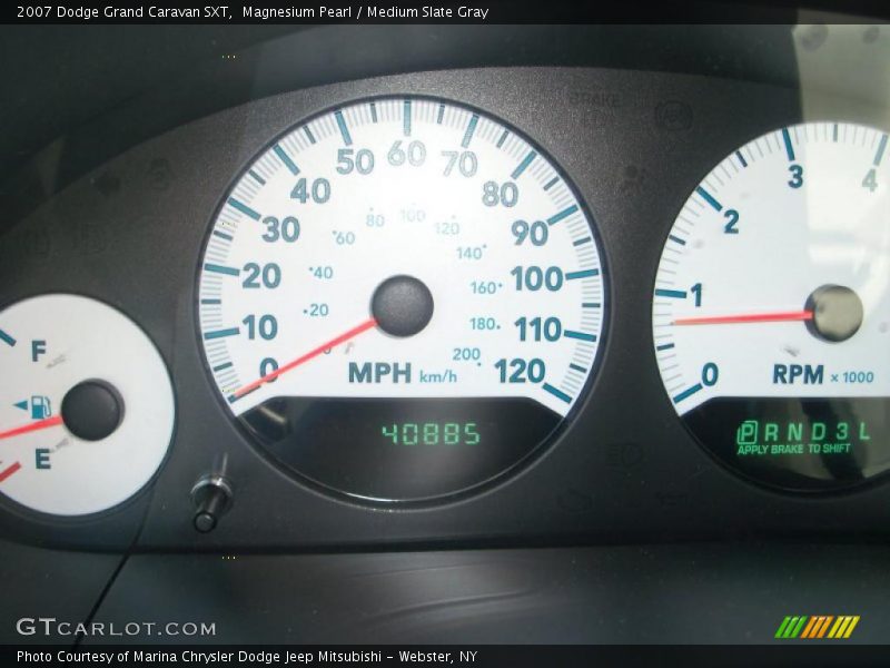 Magnesium Pearl / Medium Slate Gray 2007 Dodge Grand Caravan SXT