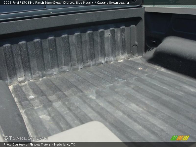 Charcoal Blue Metallic / Castano Brown Leather 2003 Ford F150 King Ranch SuperCrew