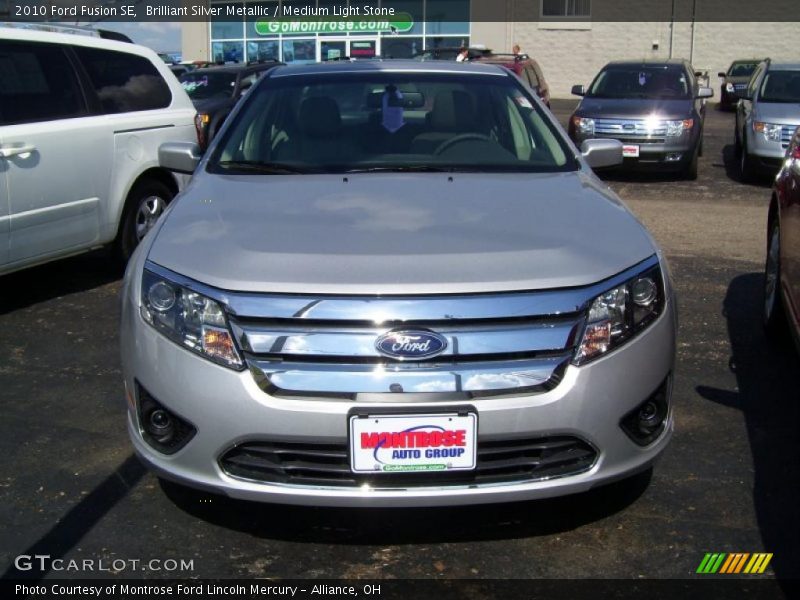 Brilliant Silver Metallic / Medium Light Stone 2010 Ford Fusion SE