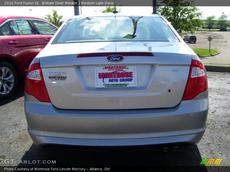 Brilliant Silver Metallic / Medium Light Stone 2010 Ford Fusion SE