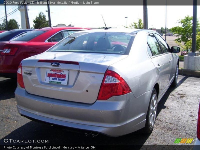 Brilliant Silver Metallic / Medium Light Stone 2010 Ford Fusion SE