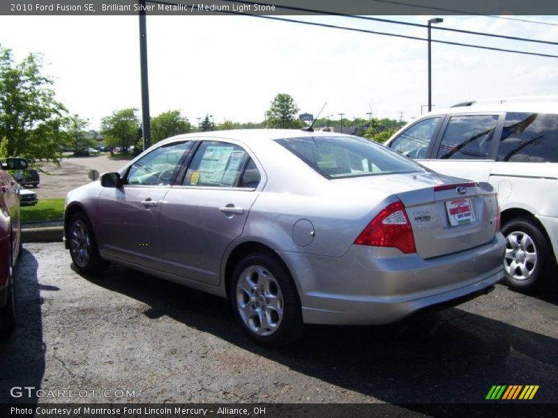 Brilliant Silver Metallic / Medium Light Stone 2010 Ford Fusion SE