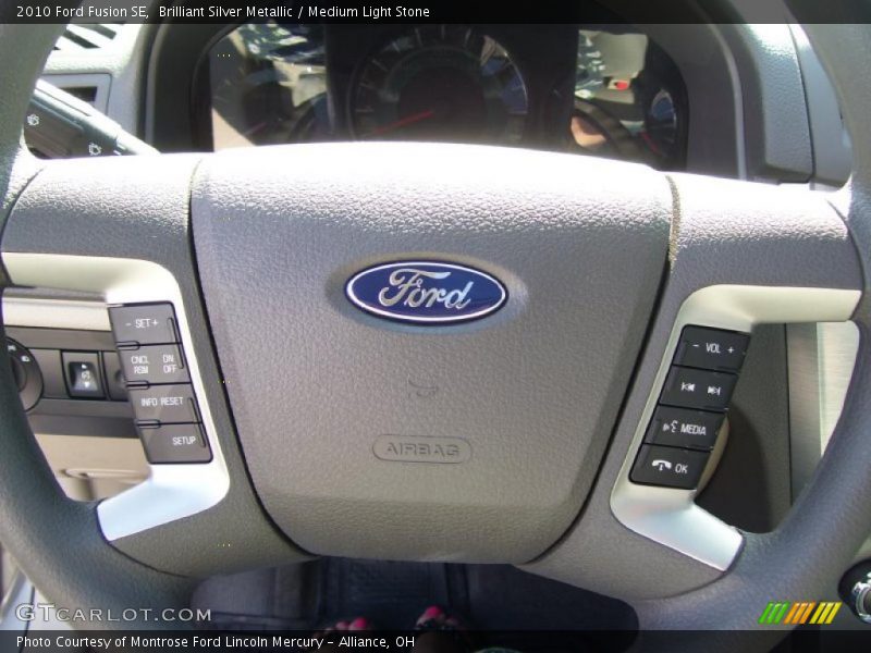 Brilliant Silver Metallic / Medium Light Stone 2010 Ford Fusion SE