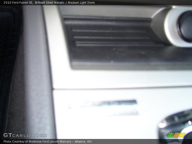 Brilliant Silver Metallic / Medium Light Stone 2010 Ford Fusion SE