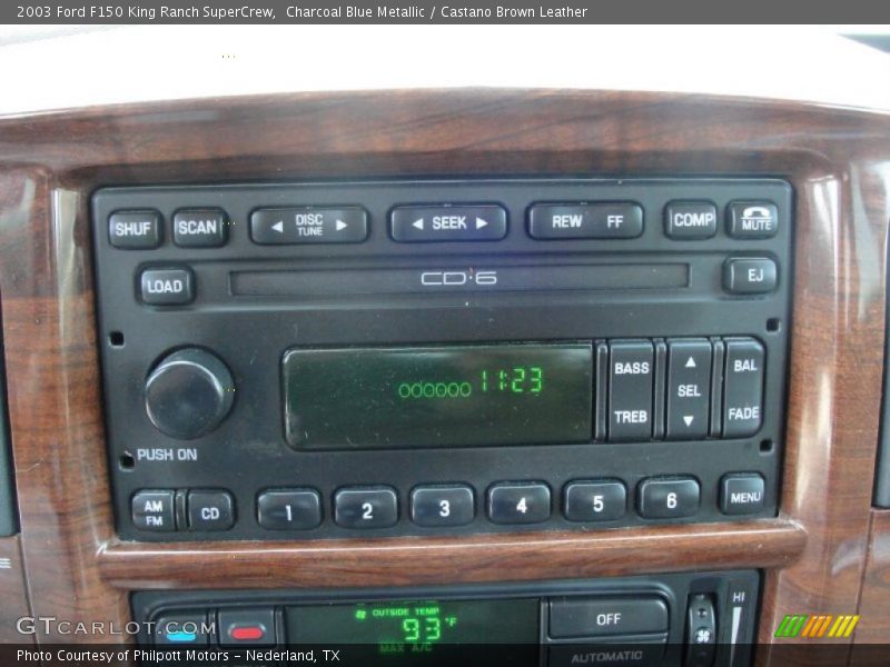 Charcoal Blue Metallic / Castano Brown Leather 2003 Ford F150 King Ranch SuperCrew