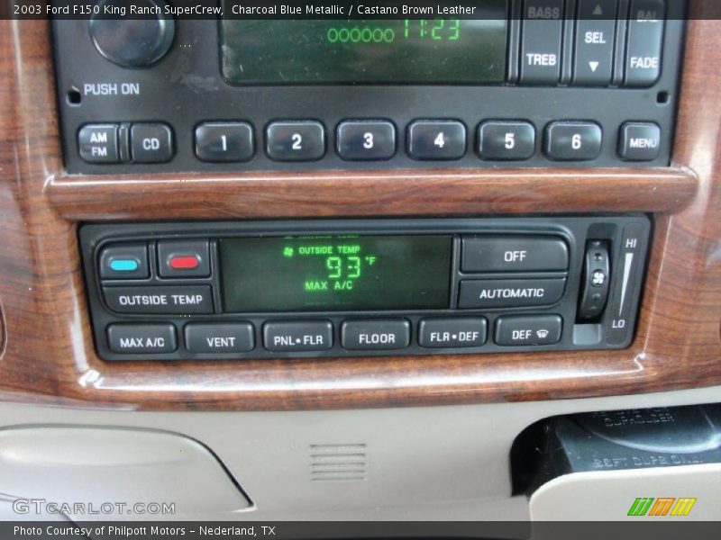Charcoal Blue Metallic / Castano Brown Leather 2003 Ford F150 King Ranch SuperCrew