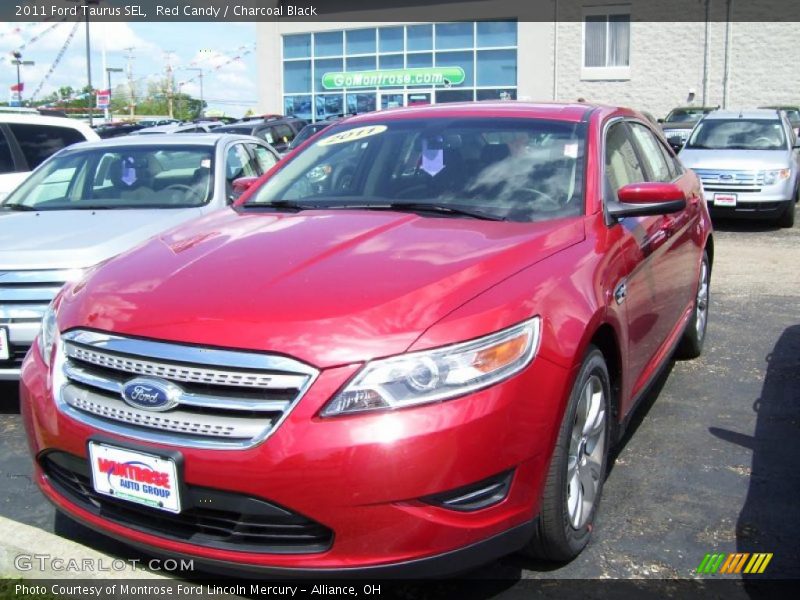 Red Candy / Charcoal Black 2011 Ford Taurus SEL