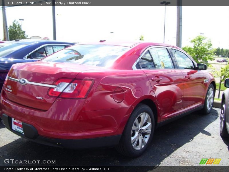 Red Candy / Charcoal Black 2011 Ford Taurus SEL