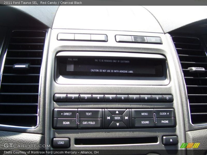 Red Candy / Charcoal Black 2011 Ford Taurus SEL