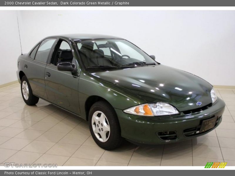 Dark Colorado Green Metallic / Graphite 2000 Chevrolet Cavalier Sedan