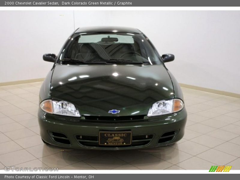 Dark Colorado Green Metallic / Graphite 2000 Chevrolet Cavalier Sedan