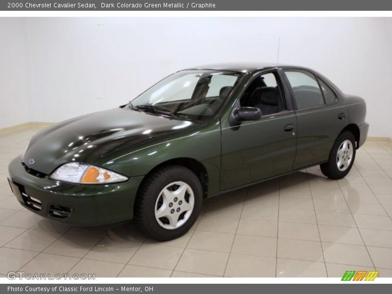 Dark Colorado Green Metallic / Graphite 2000 Chevrolet Cavalier Sedan