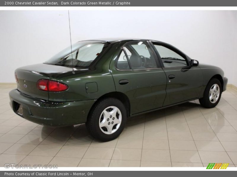 Dark Colorado Green Metallic / Graphite 2000 Chevrolet Cavalier Sedan