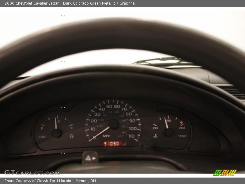 Dark Colorado Green Metallic / Graphite 2000 Chevrolet Cavalier Sedan