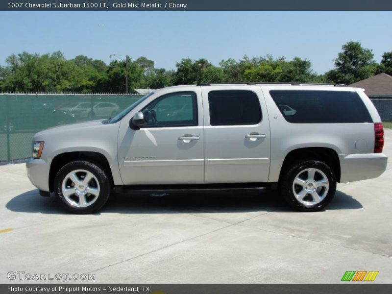 Gold Mist Metallic / Ebony 2007 Chevrolet Suburban 1500 LT