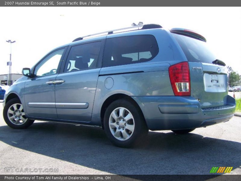 South Pacific Blue / Beige 2007 Hyundai Entourage SE