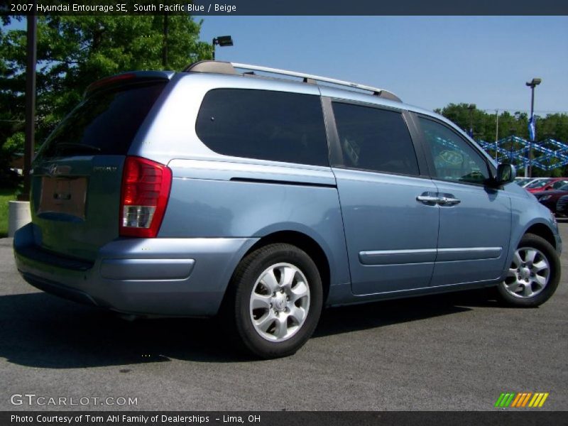 South Pacific Blue / Beige 2007 Hyundai Entourage SE