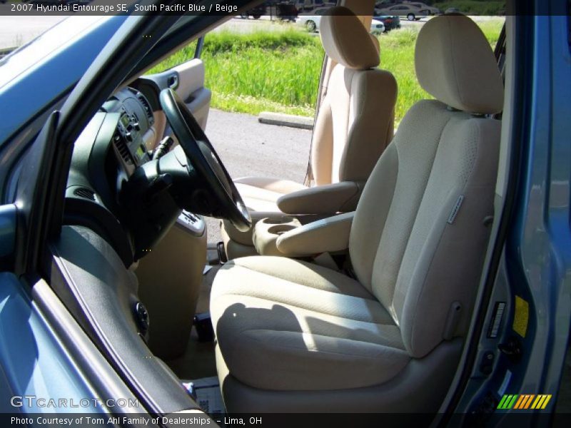 South Pacific Blue / Beige 2007 Hyundai Entourage SE