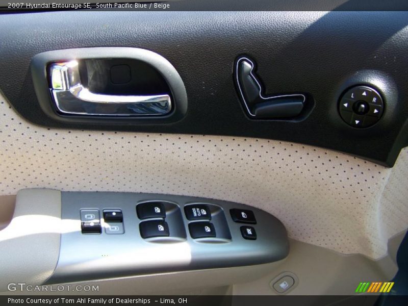 South Pacific Blue / Beige 2007 Hyundai Entourage SE
