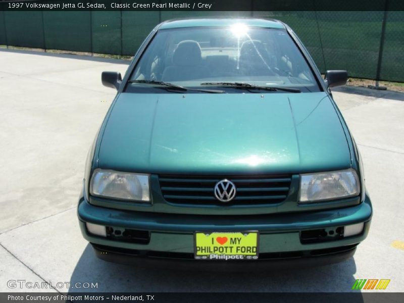 Classic Green Pearl Metallic / Grey 1997 Volkswagen Jetta GL Sedan