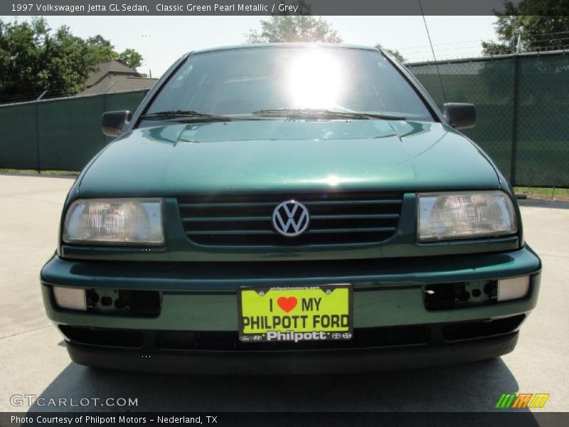 Classic Green Pearl Metallic / Grey 1997 Volkswagen Jetta GL Sedan