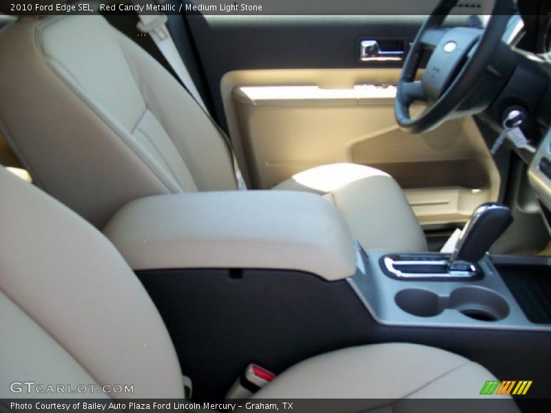 Red Candy Metallic / Medium Light Stone 2010 Ford Edge SEL