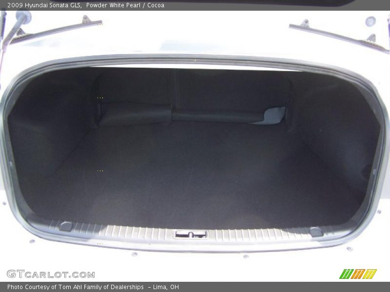 Powder White Pearl / Cocoa 2009 Hyundai Sonata GLS