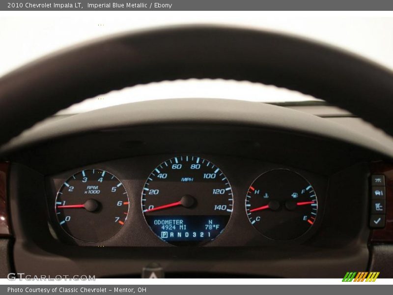 Imperial Blue Metallic / Ebony 2010 Chevrolet Impala LT