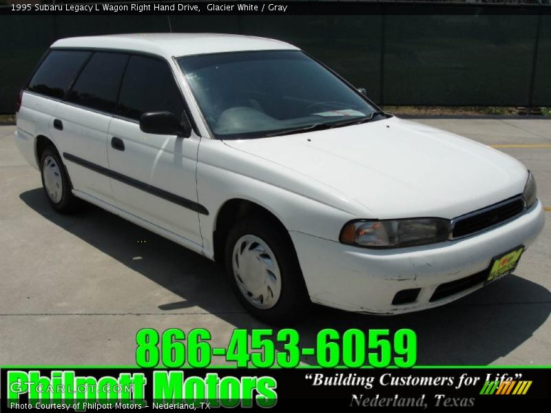 Glacier White / Gray 1995 Subaru Legacy L Wagon Right Hand Drive