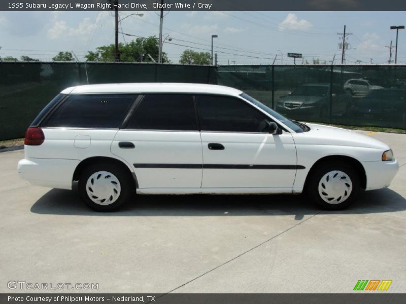 Glacier White / Gray 1995 Subaru Legacy L Wagon Right Hand Drive