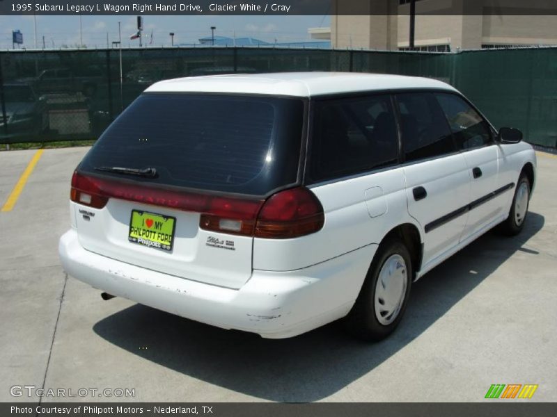 Glacier White / Gray 1995 Subaru Legacy L Wagon Right Hand Drive
